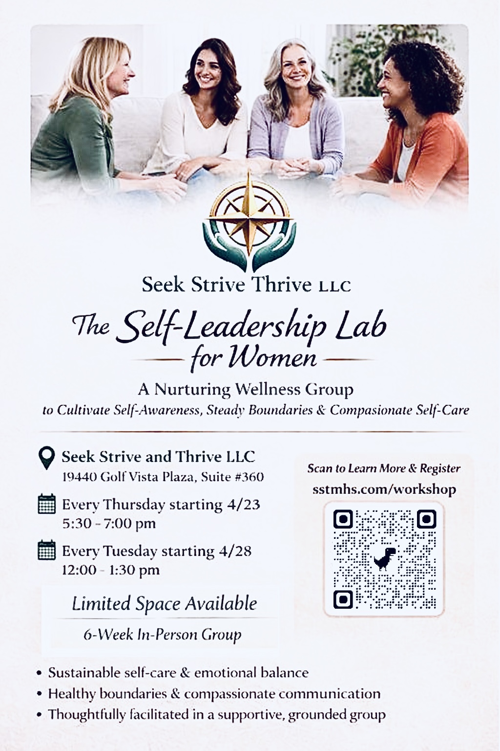 The Self-Leadership Lab for Women — Workshop Flyer